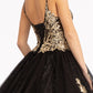 Elizabeth K - GL3021 - Glitter Embellished Mesh Sequin Quinceanera Dress