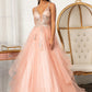 Elizabeth K - GL3021 - Glitter Embellished Mesh Sequin Quinceanera Dress