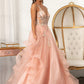 Elizabeth K - GL3021 - Glitter Embellished Mesh Sequin Quinceanera Dress