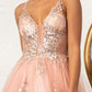 Elizabeth K - GL3021 - Glitter Embellished Mesh Sequin Quinceanera Dress
