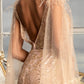 GL3047 - GLS by Gloria - Feather-Shoulder Embellished Glitter Mermaid Gown - Special Occasion/Curves