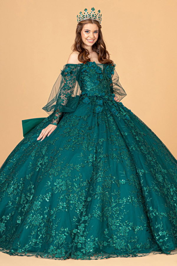 Elizabeth K - GL3071 - Mesh Off The Shoulder Quinceanera Dress