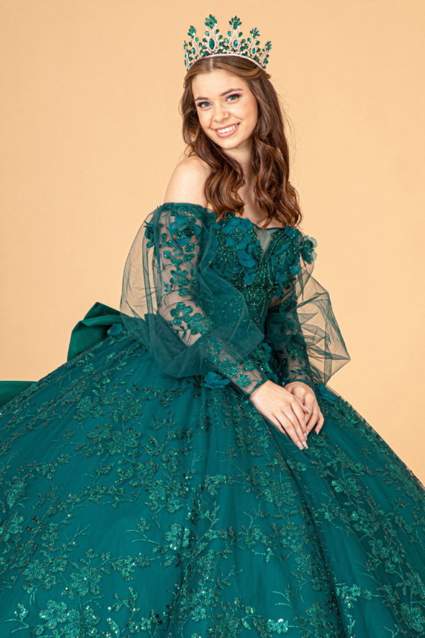 Elizabeth K - GL3071 - Mesh Off The Shoulder Quinceanera Dress