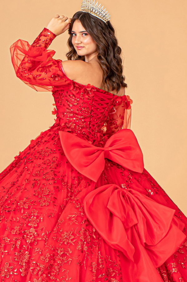 Elizabeth K - GL3071 - Mesh Off The Shoulder Quinceanera Dress