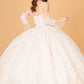 Elizabeth K - GL3073 - Mesh Off-Shoulder Sleeve Quinceanera Dress