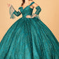 Elizabeth K - GL3073 - Mesh Off-Shoulder Sleeve Quinceanera Dress