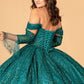 Elizabeth K - GL3073 - Mesh Off-Shoulder Sleeve Quinceanera Dress