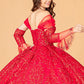 Elizabeth K - GL3073 - Mesh Off-Shoulder Sleeve Quinceanera Dress