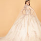 Elizabeth K - GL3076 - Embellished V-Neck Quinceanera Dress