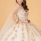 Elizabeth K - GL3076 - Embellished V-Neck Quinceanera Dress
