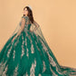 Elizabeth K - GL3076 - Embellished V-Neck Quinceanera Dress