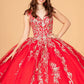 Elizabeth K - GL3076 - Embellished V-Neck Quinceanera Dress