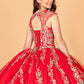 Elizabeth K - GL3076 - Embellished V-Neck Quinceanera Dress