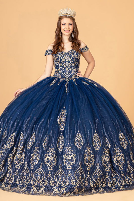 Elizabeth K - GL3079 - Off-Shoulder Sweetheart Neck Quinceanera Dress