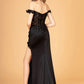 Off the Shoulder Sheer Bodice Mermaid Women Formal Dress by Elizabeth K - GL3082 - Special Occasion/Curves