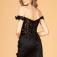 Off the Shoulder Sheer Bodice Mermaid Women Formal Dress by Elizabeth K - GL3082 - Special Occasion/Curves