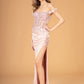 Off the Shoulder Sheer Bodice Mermaid Women Formal Dress by Elizabeth K - GL3082 - Special Occasion/Curves