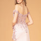 Off the Shoulder Sheer Bodice Mermaid Women Formal Dress by Elizabeth K - GL3082 - Special Occasion/Curves