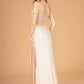 Off the Shoulder Sheer Bodice Mermaid Women Formal Dress by Elizabeth K - GL3082 - Special Occasion/Curves