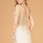 Off the Shoulder Sheer Bodice Mermaid Women Formal Dress by Elizabeth K - GL3082 - Special Occasion/Curves