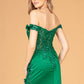 Off the Shoulder Sheer Bodice Mermaid Women Formal Dress by Elizabeth K - GL3082 - Special Occasion/Curves
