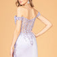 Off the Shoulder Sheer Bodice Mermaid Women Formal Dress by Elizabeth K - GL3082 - Special Occasion/Curves