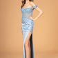Off the Shoulder Sheer Bodice Mermaid Women Formal Dress by Elizabeth K - GL3082 - Special Occasion/Curves