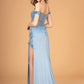 Off the Shoulder Sheer Bodice Mermaid Women Formal Dress by Elizabeth K - GL3082 - Special Occasion/Curves