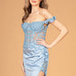Off the Shoulder Sheer Bodice Mermaid Women Formal Dress by Elizabeth K - GL3082 - Special Occasion/Curves