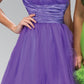 Elizabeth K - GS1052 - Sweetheart Beaded Tulle Cocktail Dress - Short
