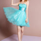 Elizabeth K - GS1052 - Sweetheart Beaded Tulle Cocktail Dress - Short