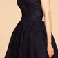 Elizabeth K - GS1611 - Strapless Sweetheart Lace Cocktail Dress - Short
