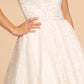 Elizabeth K - GS1611 - Strapless Sweetheart Lace Cocktail Dress - Short