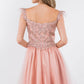 Elizabeth K - GS1966 - Cut-Away Sweetheart Cocktail Dress  - Short