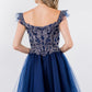 Elizabeth K - GS1966 - Cut-Away Sweetheart Cocktail Dress  - Short