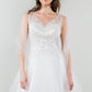 Elizabeth K - GS1968 - Embellished Bodice V-Neck Tulle Short Cocktail Dress