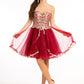 Elizabeth K - GS1980 - Glitter and Sequin Sweetheart Cocktail Dress  - Short