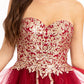 Elizabeth K - GS1980 - Glitter and Sequin Sweetheart Cocktail Dress  - Short