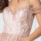 Elizabeth K - GS2834 - Beads Accented Sweetheart Neck Cocktail Dress - Short