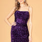 Straight Across Neckline Cocktail Dress by Elizabeth K - GS3083 - Short/Curves