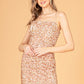 Straight Across Neckline Cocktail Dress by Elizabeth K - GS3083 - Short/Curves