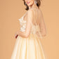 Elizabeth K - GS3089 - Mesh Sweetheart Neckline Cocktail Dress - Short