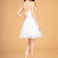 Elizabeth K - GS3089 - Mesh Sweetheart Neckline Cocktail Dress - Short