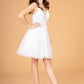 Elizabeth K - GS3089 - Mesh Sweetheart Neckline Cocktail Dress - Short