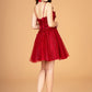 Elizabeth K - GS3090 - Illusion Sweetheart Cocktail Dress - Short