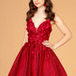 Elizabeth K - GS3090 - Illusion Sweetheart Cocktail Dress - Short