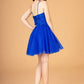 Elizabeth K - GS3090 - Illusion Sweetheart Cocktail Dress - Short