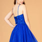 Elizabeth K - GS3090 - Illusion Sweetheart Cocktail Dress - Short