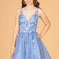 Elizabeth K - GS3090 - Illusion Sweetheart Cocktail Dress - Short