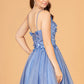 Elizabeth K - GS3090 - Illusion Sweetheart Cocktail Dress - Short
